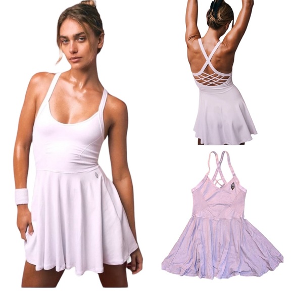 NEW Free People Good Karma Dress In WASHED GRAPE - Picture 2 of 11